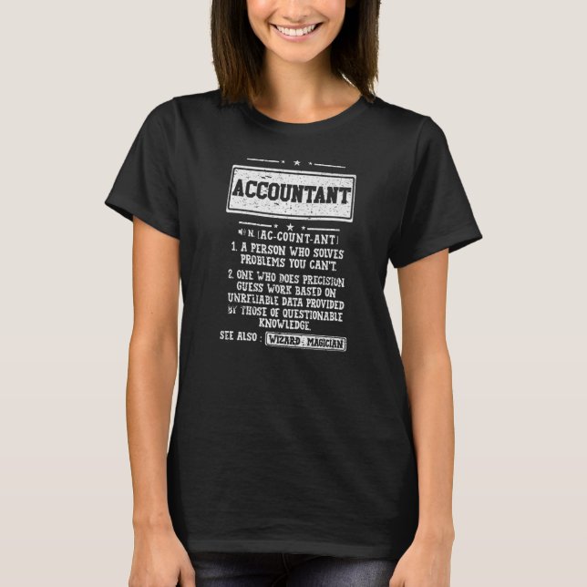 Camiseta Hillariant Accountants Definition for Auditors & A (Frente)