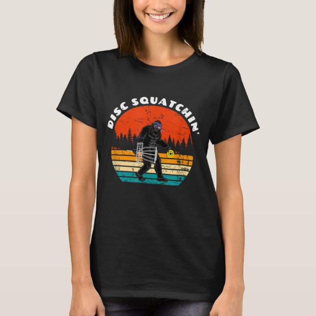 Camiseta Hillarie Disk Squatchin' Bigfoot Basket Graphic S (Frente)