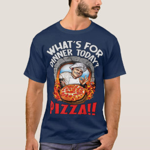 Camiseta Hillarie Engraçado Pizza Esmagadora Para Jantar Ho