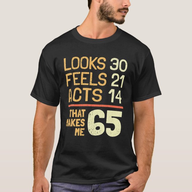 Camiseta Hillarious 65th Aniversário Idea I 65 Anos (Frente)