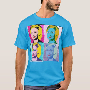 Camiseta hillary 2016 arte pop - -