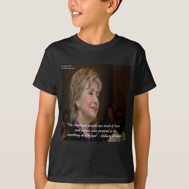 Camiseta Hillary Clinton Americanos São Citados (Frente)