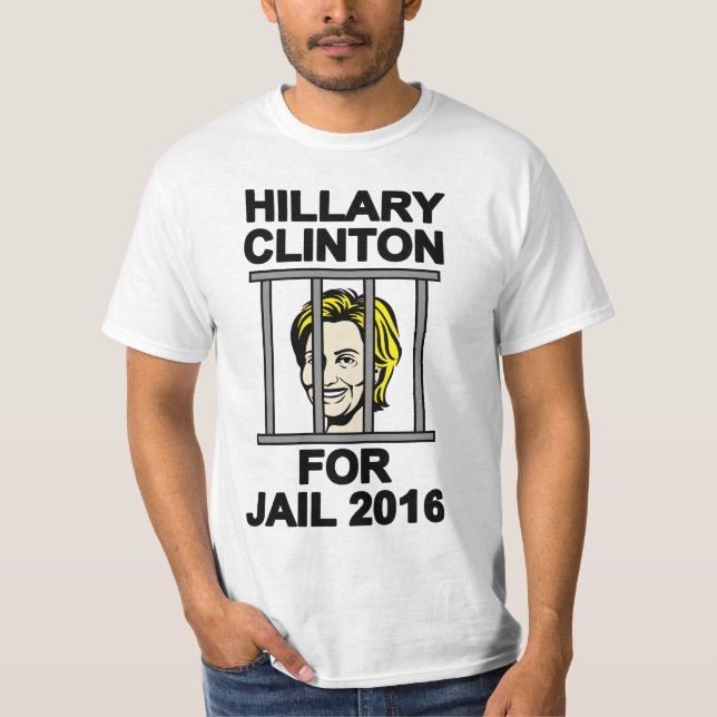 Camiseta Hillary Clinton para a prisão de 2016 (Frente)