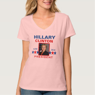 Camiseta Hillary Clinton para o presidente 2016