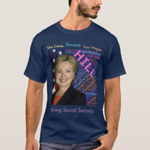 Camiseta Hillary Clinton, Sinalizador e Palavras De Carinho