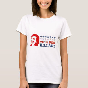 Camiseta hillary de votação relâmpago