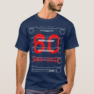 Camiseta Hillman Imp clássico evolução britânica em branco