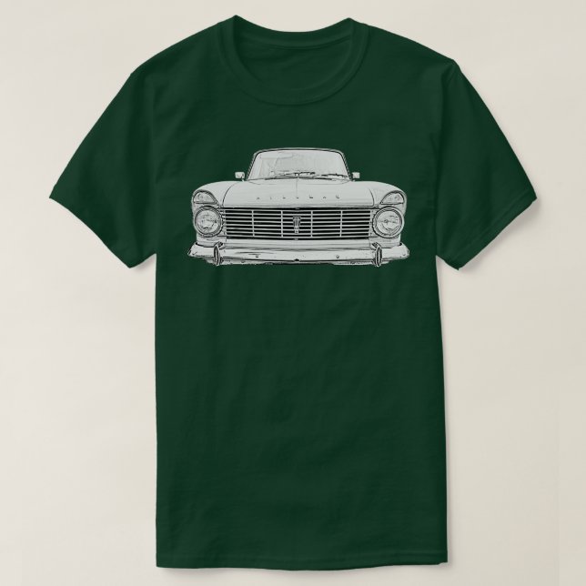 Camiseta Hillman Super Minx 1960 clássico monocromo (Frente do Design)