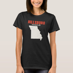 Camiseta Hillsboro Missouri EUA Estado América Viagem Misso
