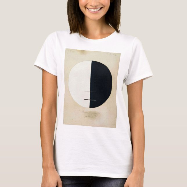Camiseta Hilma Af Klint, ponto de vista de Buda, Abstrato A (Frente)