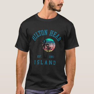 Camiseta Hilton Head Island South Carolina Beach Palm Trees
