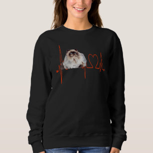 Camiseta Himalaia Cat Heartbeat EKG Eu Amo Meu Gato