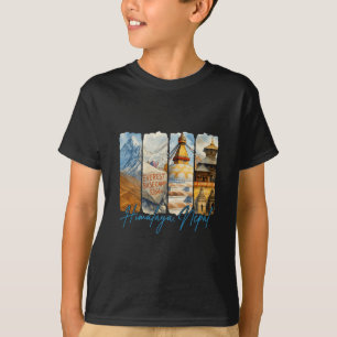 Camiseta Himalaia Nepal Viagem Viagem Pincelada Lembrança