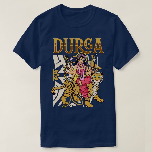Camiseta Hindu Deus Durga (Frente do Design)
