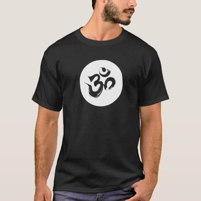 Camiseta Hindu Om Aum Symbol Yoga   (Frente)