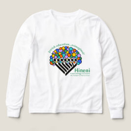 Camiseta Hineni Learning Center Kids' Long-Sleeve White