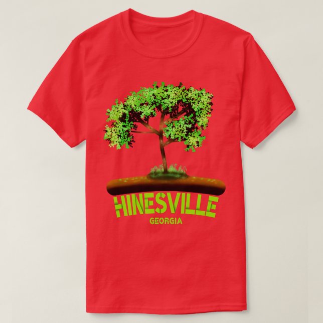 Camiseta Hinesville Georgia TShirt 5 (Frente do Design)