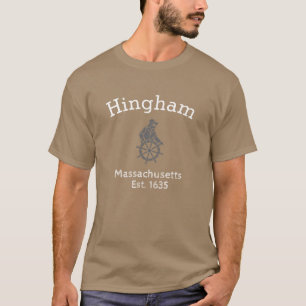 Camiseta Hingham Massachusetts Sea Capitão Tee, 2 homens