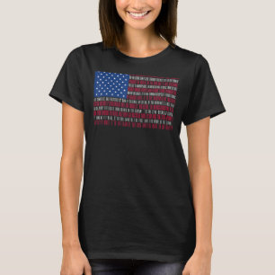 Camiseta Hino nacional americano como bandeira