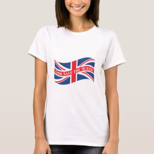 Camiseta Hino nacional do Reino Unido com Union Jack