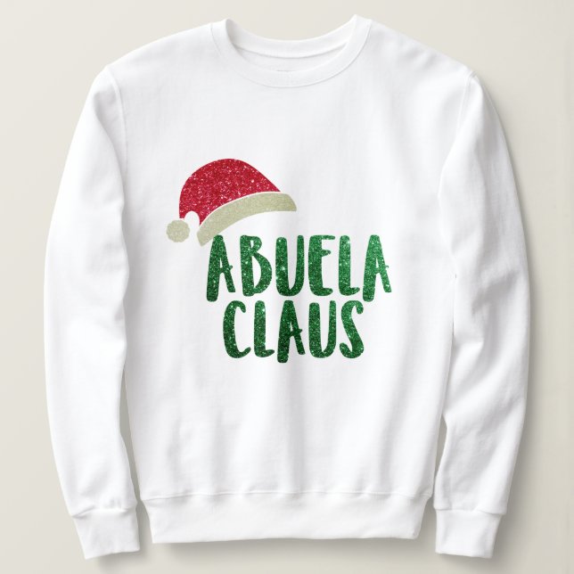 Camiseta Hip Avó Abuela Santa Clause Feliz Natal (Frente do Design)