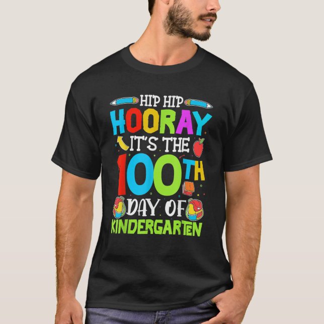 Camiseta Hip Hip Hooray é o centésimo dia de Ki (Frente)