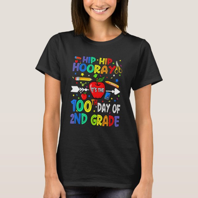 Camiseta Hip Hip Hooray É o centésimo Dia do Chá segundo (Frente)