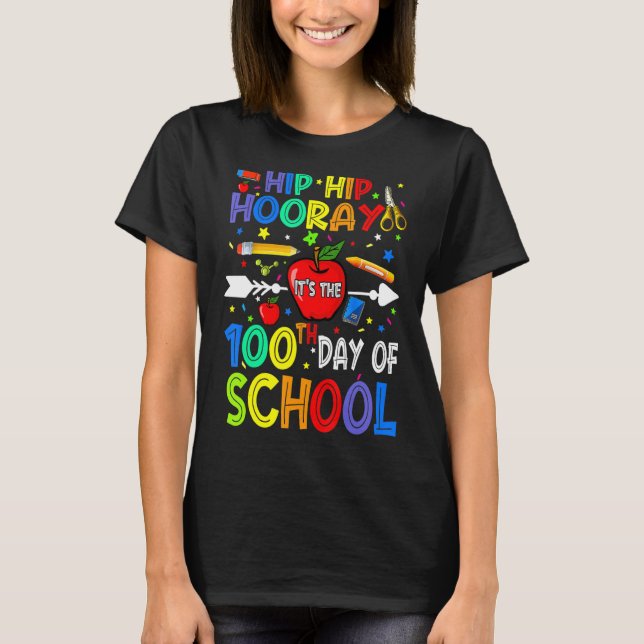 Camiseta Hip Hip Horay É o centenário do ensino (Frente)