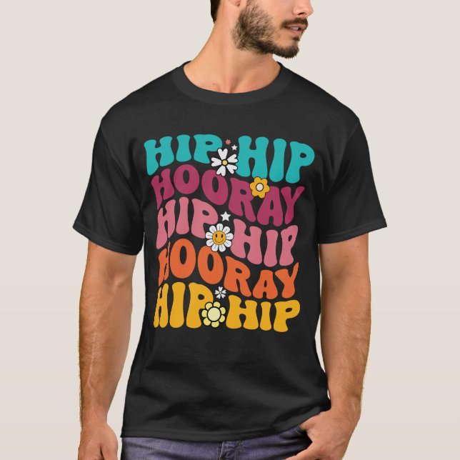 Camiseta Hip Hip Horay Replacement Recovery Hip Surgery (Frente)