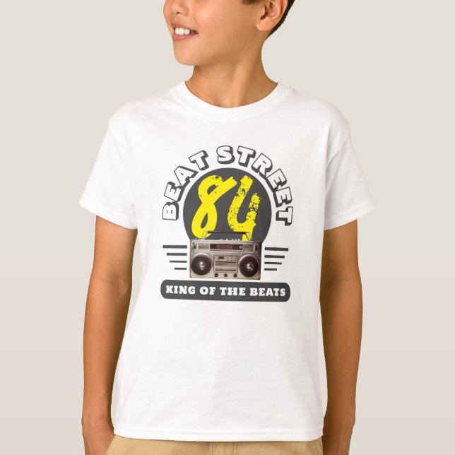 CAMISETA HIP HOP 84 BEAT STREET BOOMBOX GRÁFICO (Frente)