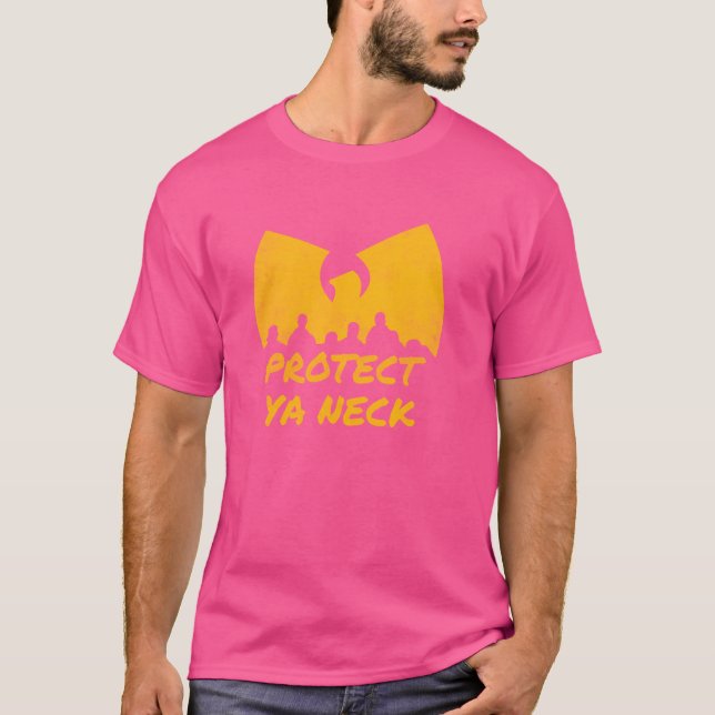 Camiseta Hip Hop 90s Proteja sua vindima do pescoço (Frente)