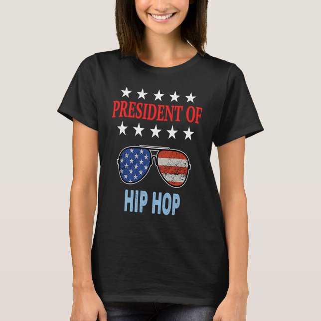 Camiseta Hip Hop Accessories  USA Flag Hip Hop Saying (Frente)