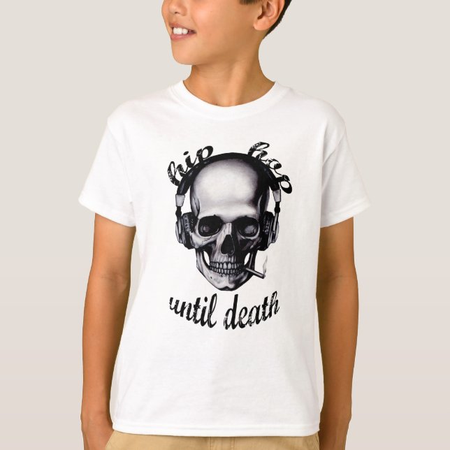 Camiseta Hip Hop Até A Morte (Frente)