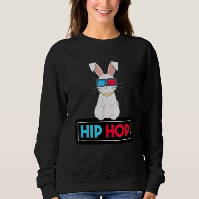 Camiseta Hip Hop Bunny Toddler Easter Bunny Rap 2 (Frente)