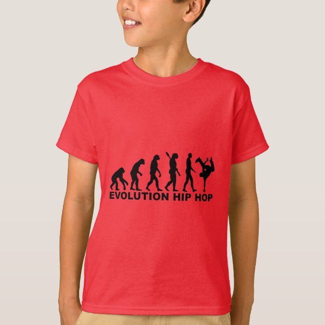 Camiseta Hip-hop da evolução (Frente)