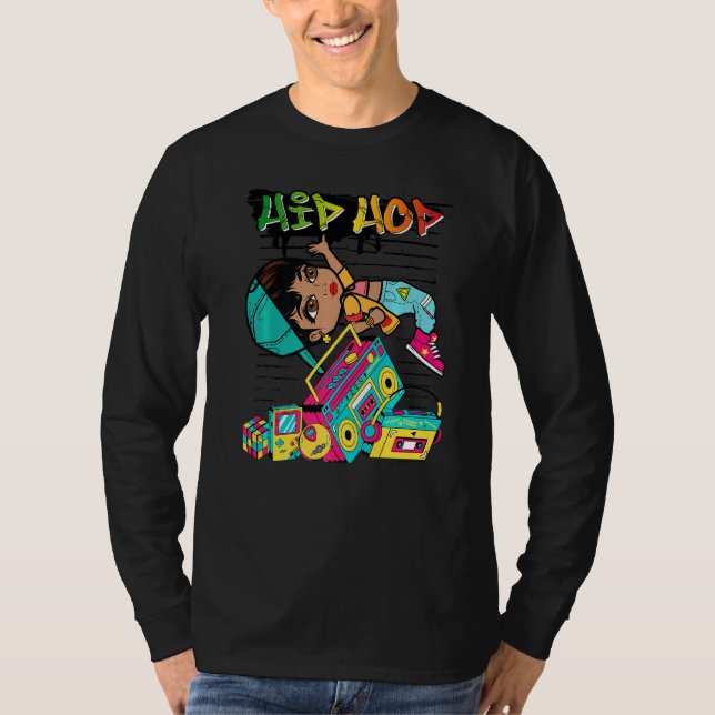 Camiseta Hip Hop Dancing Break Dance Primavera Summer Stree (Frente)