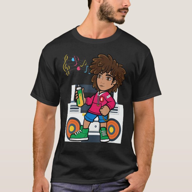 Camiseta Hip Hop Dancing Break Dance Primavera Summer Stree (Frente)