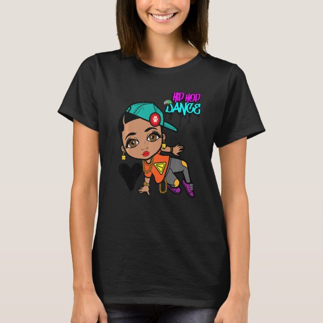 Camiseta Hip Hop Dancing Break Dance Primavera Summer Stree (Frente)