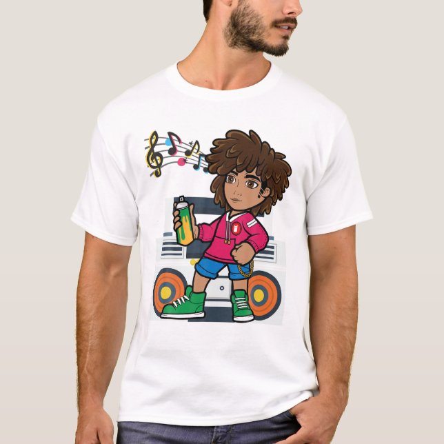 Camiseta Hip Hop Dancing Break Dance Primavera Summer Stree (Frente)