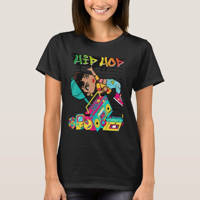 Camiseta Hip Hop Dancing Break Dance Primavera Summer Stree (Frente)