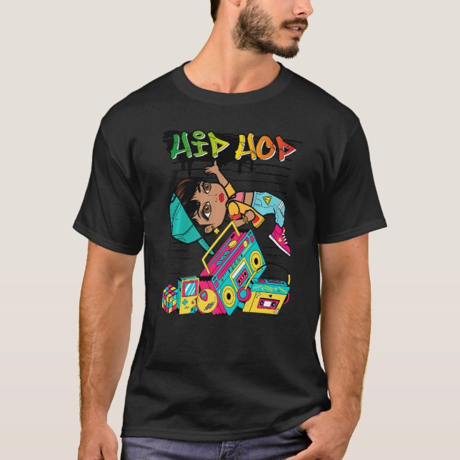 Camiseta Hip Hop Dancing Break Dance Primavera Summer Stree (Frente)