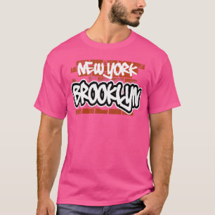 Camiseta Hip Hop do Grafite Brooklyn Nova York