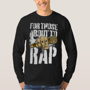 Camiseta Hip Hop Do Rapper De Música rap Para Aqueles Prest