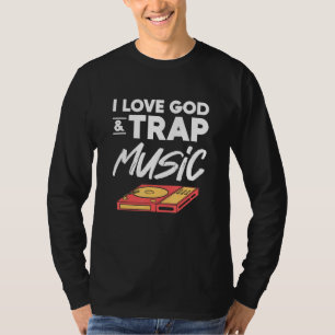 Camiseta Hip Hop For Men Graphic I Love God And Trap Music