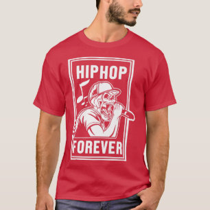 Camiseta Hip Hop Forever Skeleton Musical Rap Rapper Dance