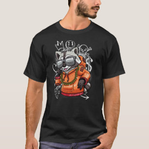 Camiseta Hip Hop Guaxinim Rapper Streetwear Urbano Grafite 