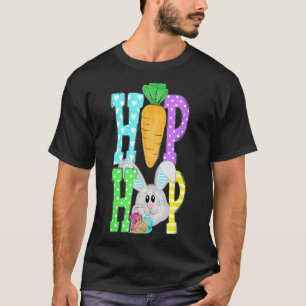 Camiseta Hip hop hippity coelho da páscoa divertido gráfico