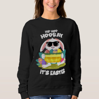 Camiseta Hip Hop Hooray Easter Bunny Egg Hunt Happy Spring 