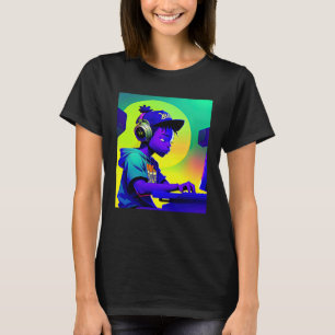 Camiseta hip hop lo fi estética relaxante chillhop 2