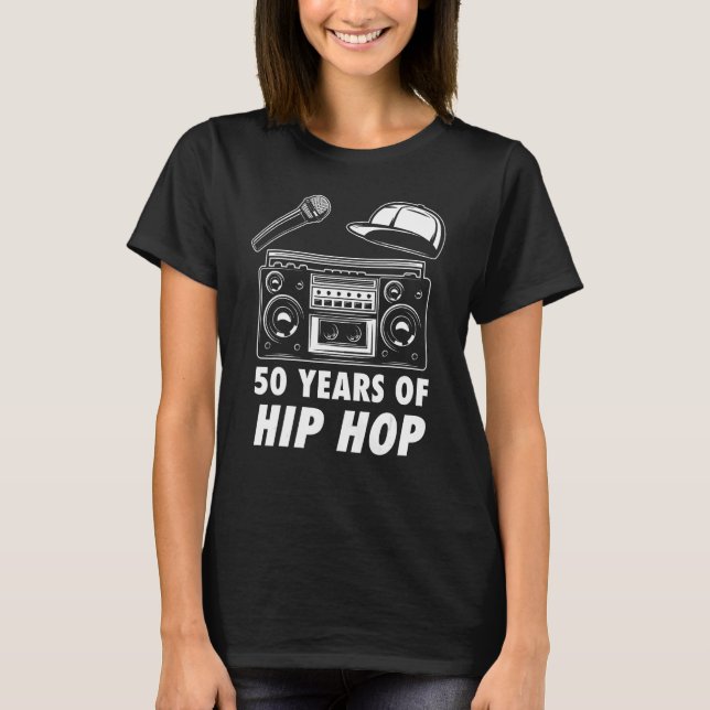 Camiseta Hip Hop Music 50º Aniversário Black History DJ Da (Frente)